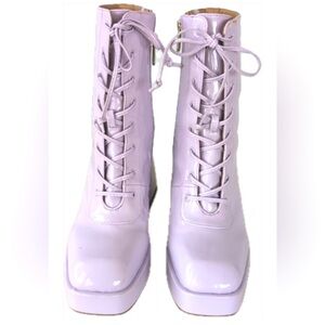 Circus by Sam Edelman Kia Orchid Patent Leather
Block Heel Boots NWOT
